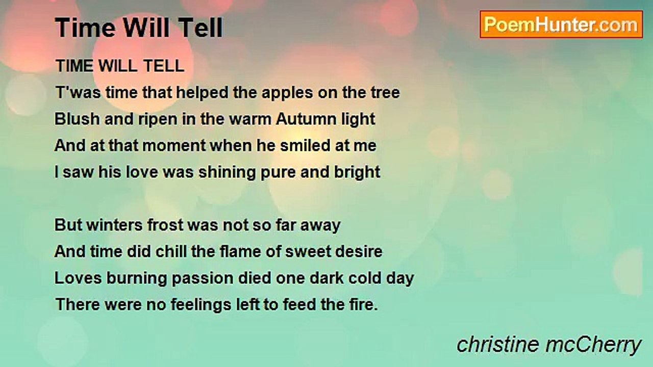 christine mcCherry - Time Will Tell