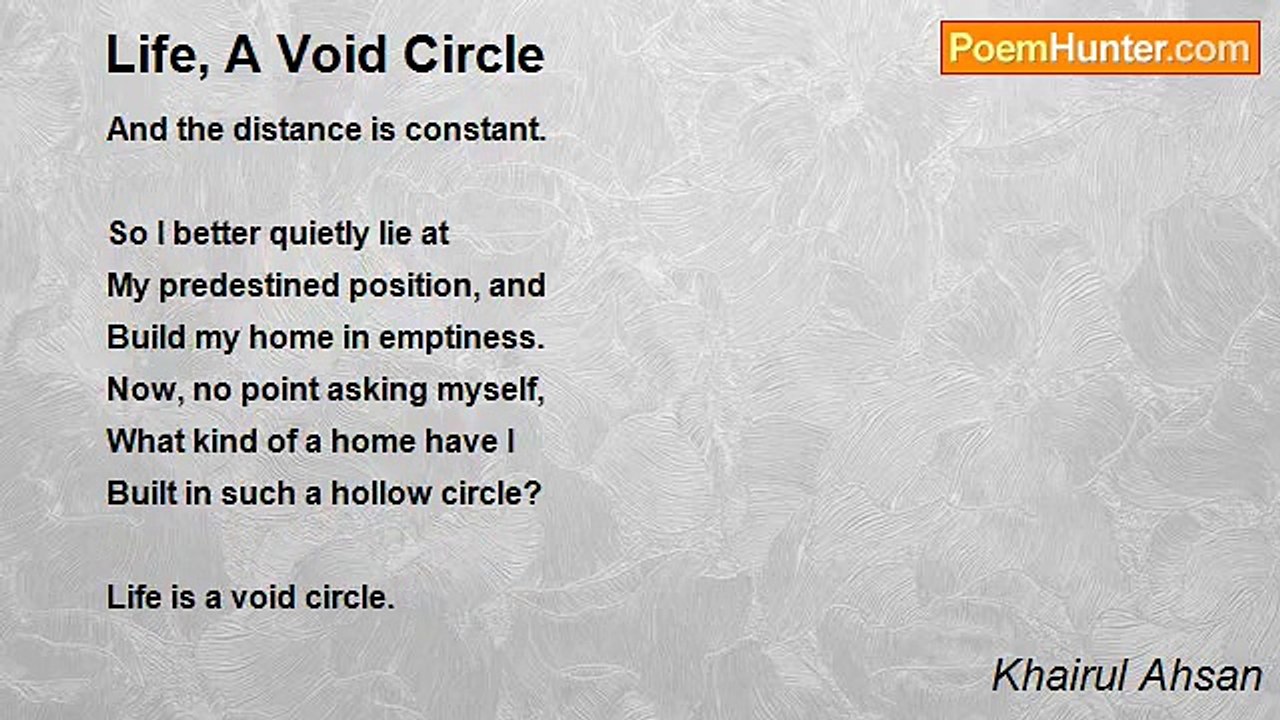 Khairul Ahsan - Life, A Void Circle
