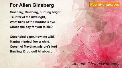 Joseph Charles Kennedy - For Allen Ginsberg