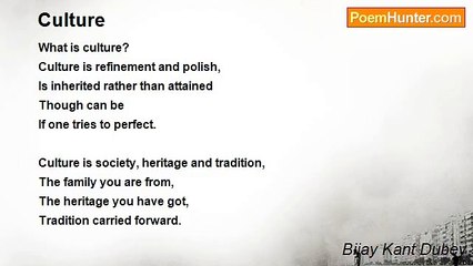 Bijay Kant Dubey - Culture