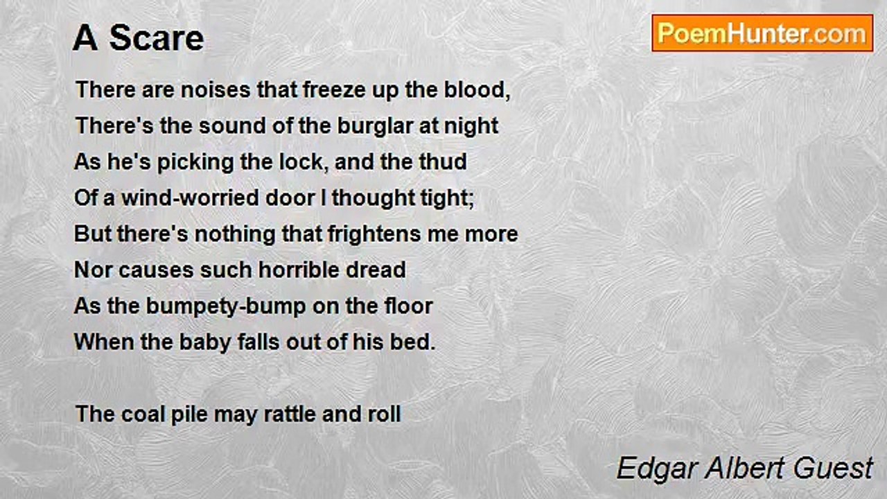 Edgar Albert Guest - A Scare