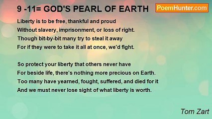 Tom Zart - 9 -11= GOD'S PEARL OF EARTH