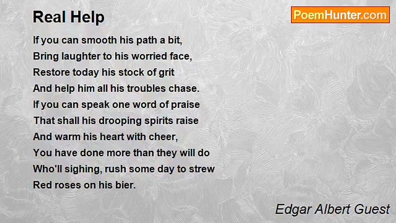 Edgar Albert Guest - Real Help