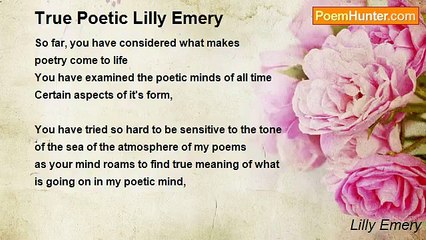 Poetic Lilly Emery - True Poetic Lilly Emery