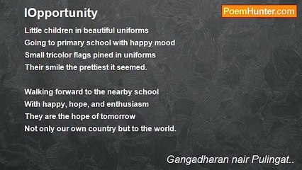 Gangadharan nair Pulingat.. - IOpportunity