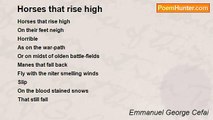 Emmanuel George Cefai - Horses that rise high