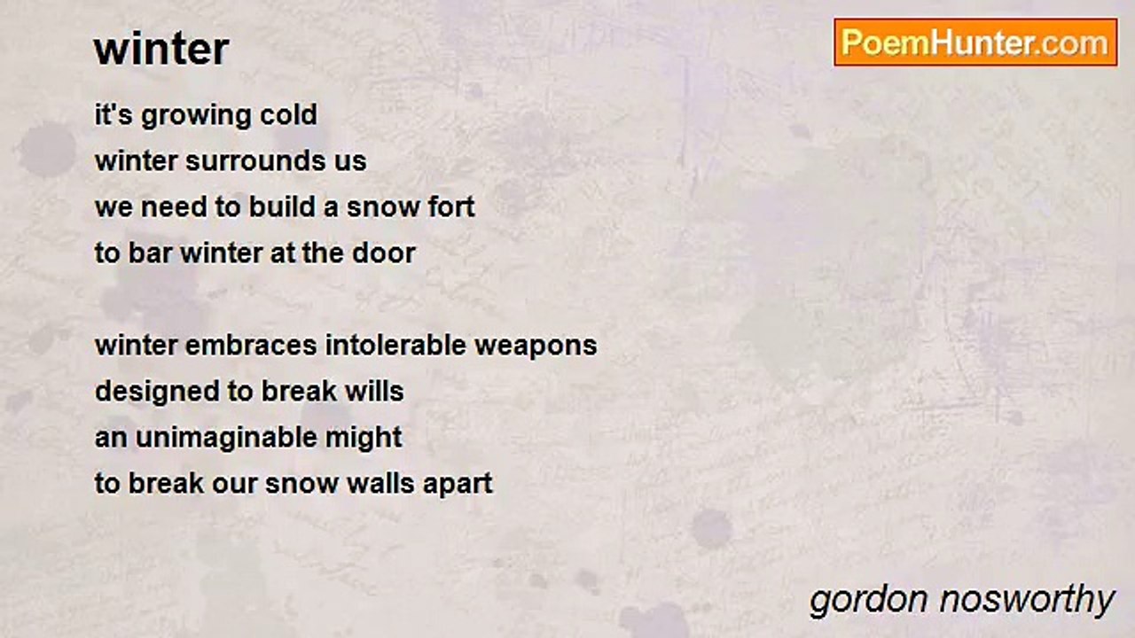 gordon nosworthy - winter