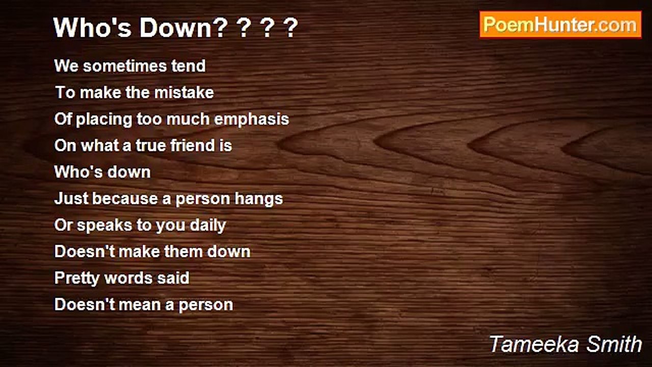 Tameeka Smith - Who's Down? ? ? ?