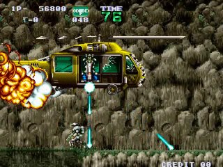 Gun Force - Battle Fire Engulfed Terror Island online multiplayer - arcade