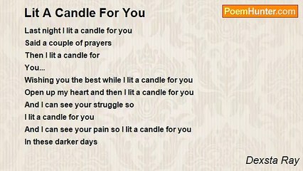 Dexsta Ray - Lit A Candle For You