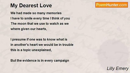 Poetic Lilly Emery - My Dearest Love