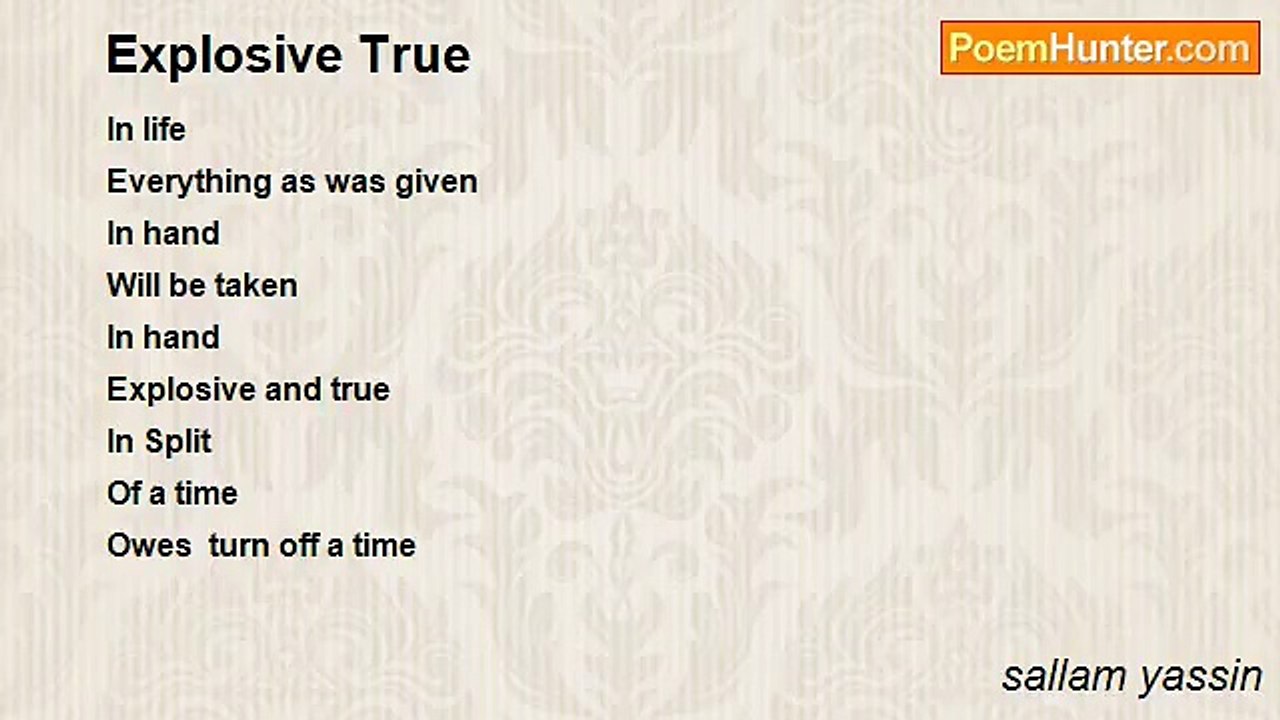 sallam yassin - Explosive True