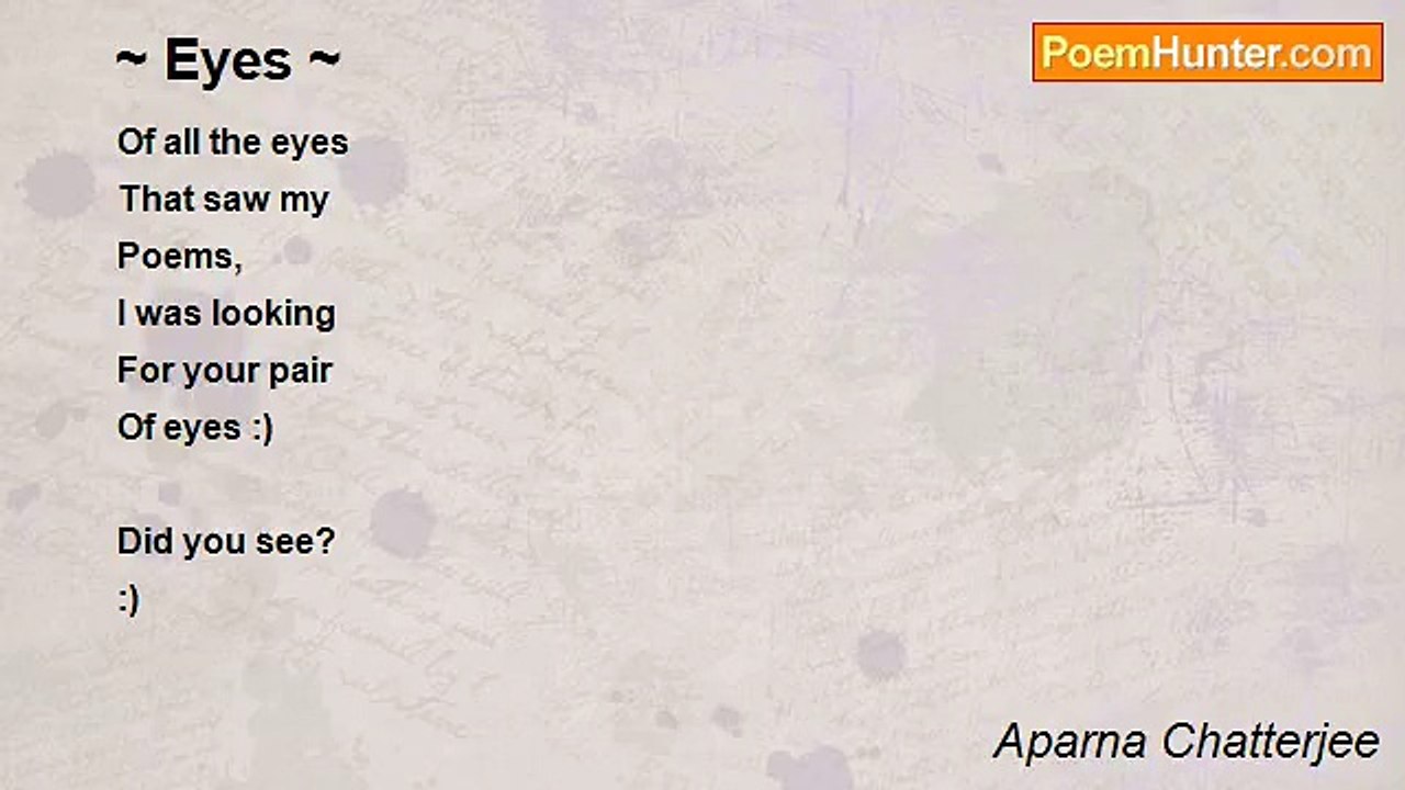 Aparna Chatterjee - ~ Eyes ~