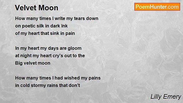 Poetic Lilly Emery - Velvet Moon