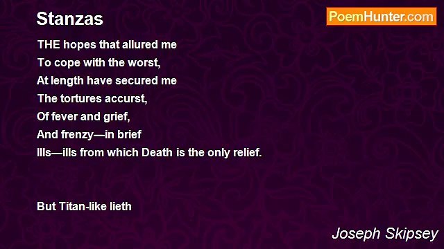 Joseph Skipsey - Stanzas