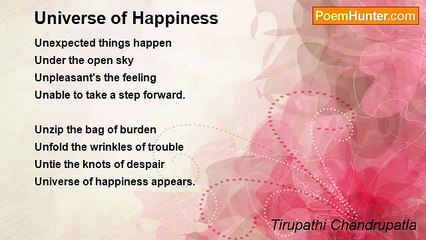 Tirupathi Chandrupatla - Universe of Happiness