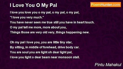 Pintu Mahakul - I Love You O My Pal