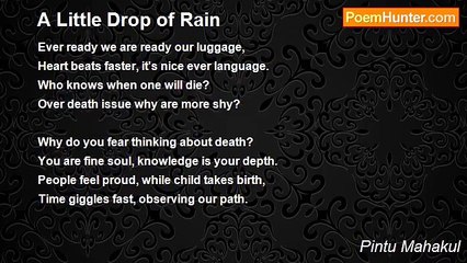 Pintu Mahakul - A Little Drop of Rain