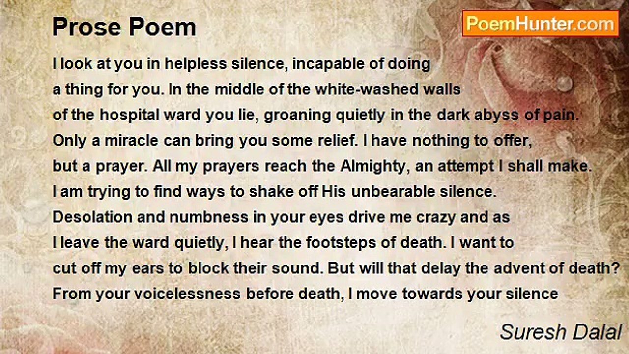 Suresh Dalal - Prose Poem