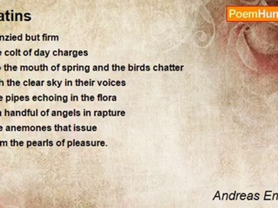 Andreas Embirikos - Matins