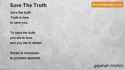 gajanan mishra - Save The Truth