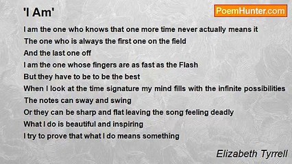 Elizabeth Tyrrell - 'I Am'