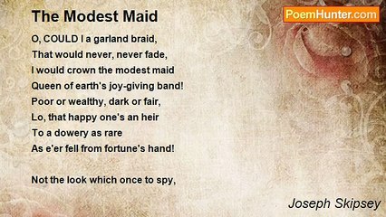 Joseph Skipsey - The Modest Maid