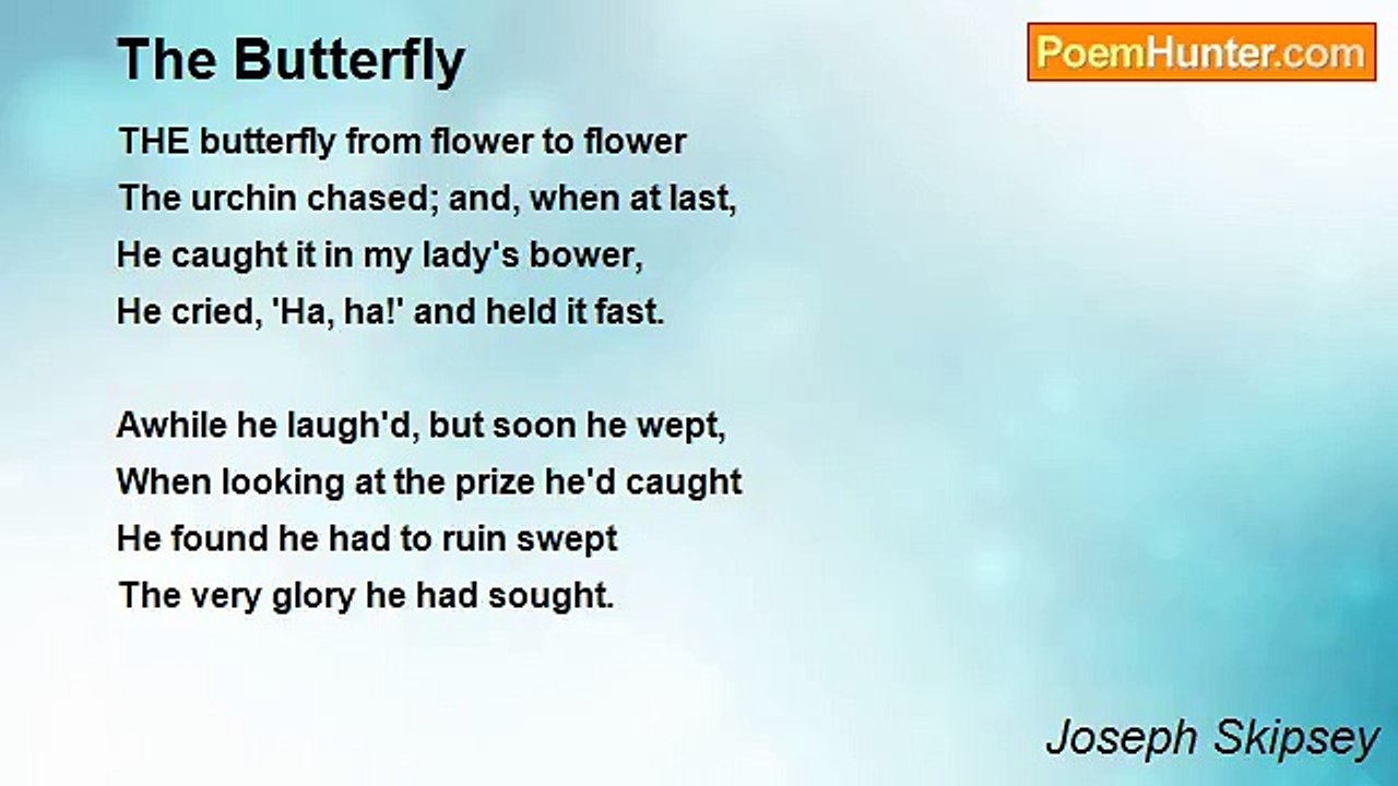 Joseph Skipsey - The Butterfly