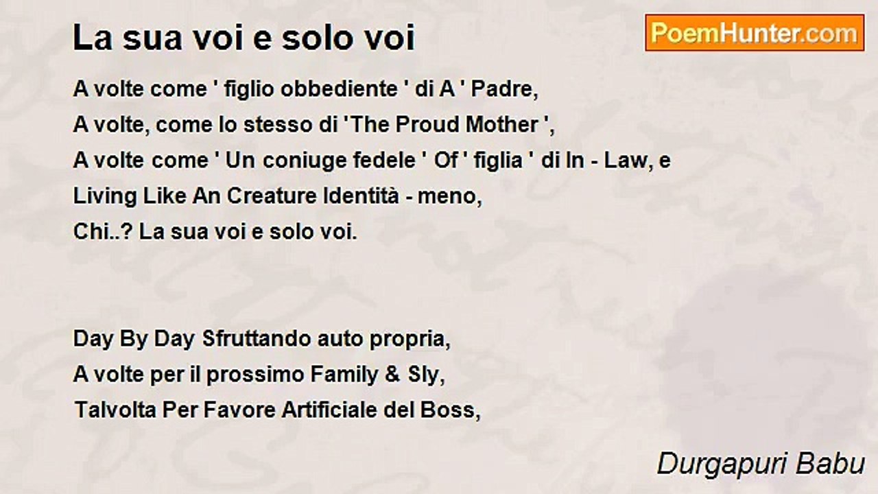 Durgapuri Babu - La sua voi e solo voi