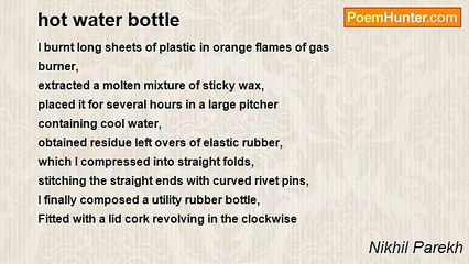 Nikhil Parekh - hot water bottle