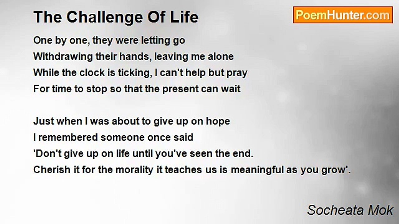 Socheata Mok - The Challenge Of Life