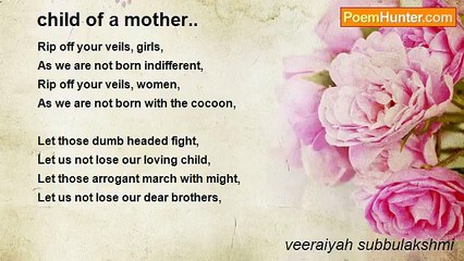 veeraiyah subbulakshmi - child of a mother..