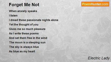 Electric Lady - Forget Me Not