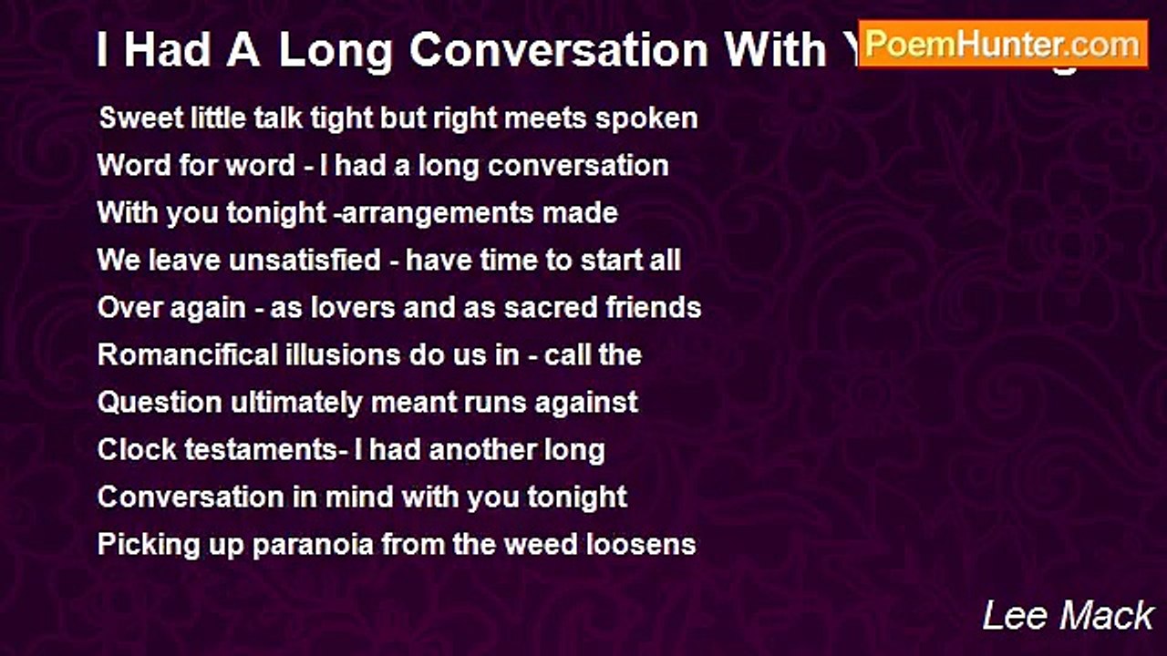 Lee Mack - I Had A Long Conversation With You T...