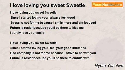 Nyota Yasulwe - I love loving you sweet Sweetie