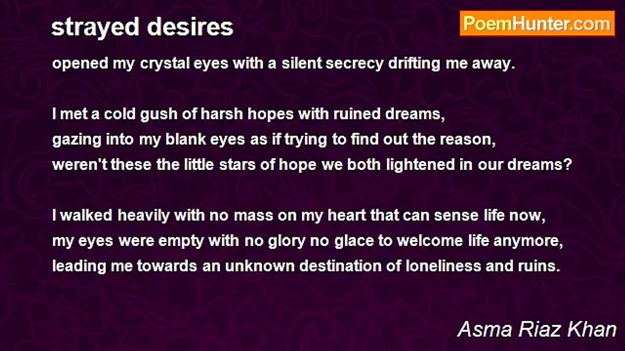 Asma Riaz Khan - strayed desires