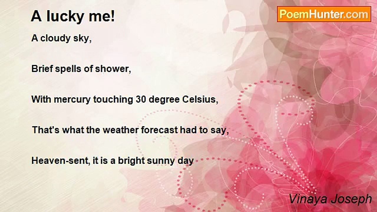 Vinaya Joseph - A lucky me!