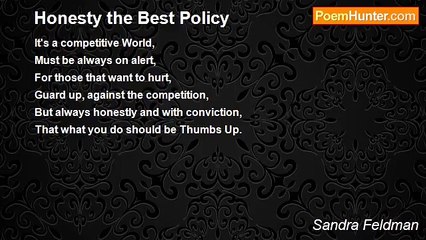 Sandra Feldman - Honesty the Best Policy