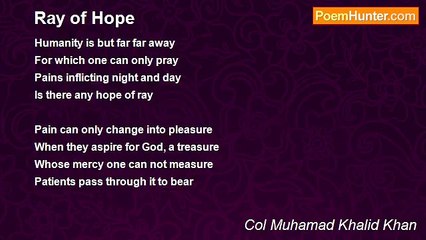 Descargar video: Col Muhamad Khalid Khan - Ray of Hope