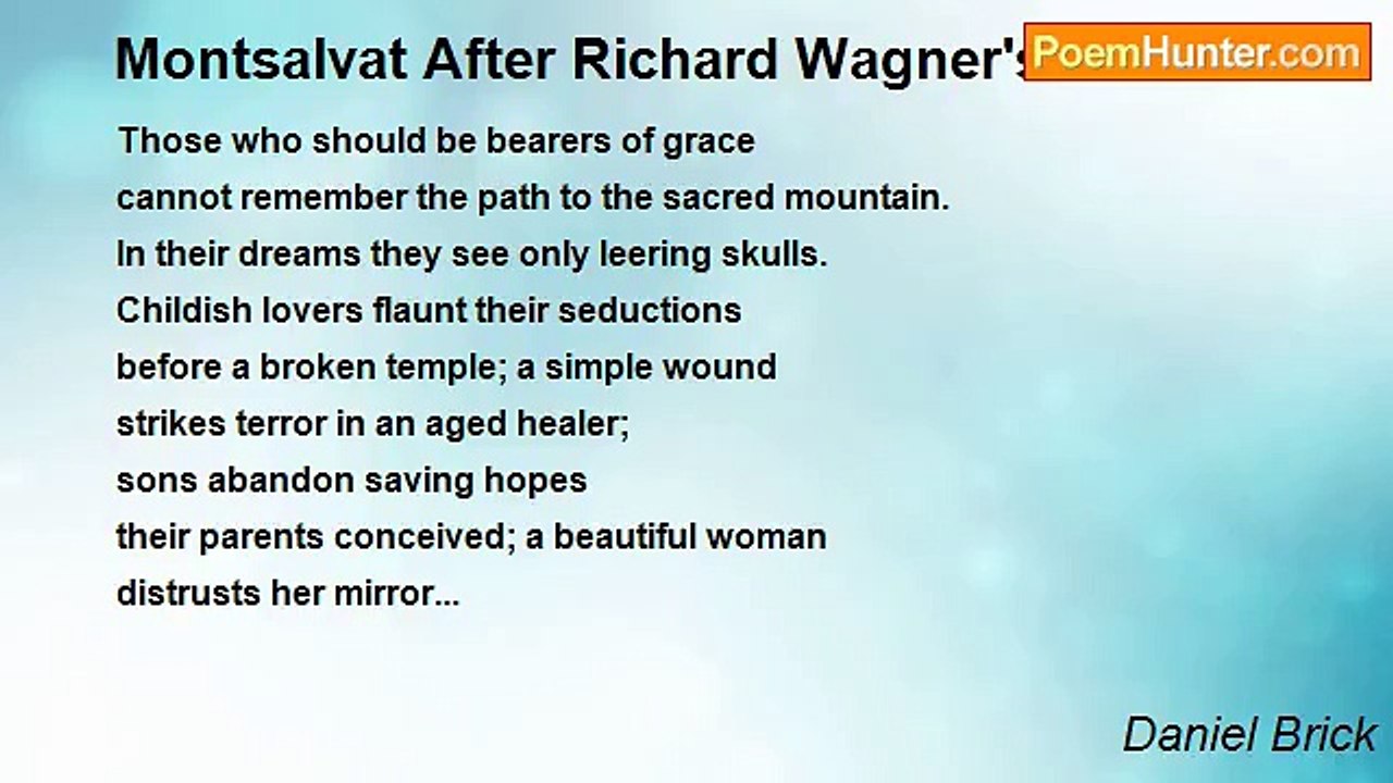 Daniel Brick - Montsalvat After Richard Wagner's PARSIFAL