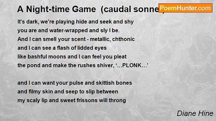 Diane Hine - A Night-time Game  (curtal sonnet)