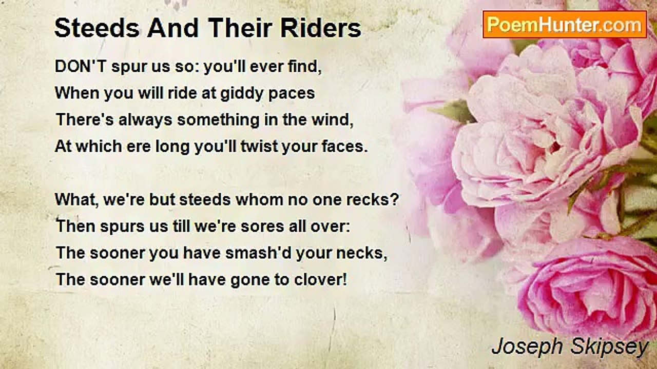 Joseph Skipsey - Steeds And Their Riders
