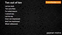 gajanan mishra - Ten out of ten