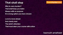 hasmukh amathalal - That shall stop