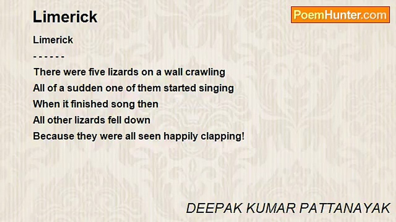 DEEPAK KUMAR PATTANAYAK - Limerick