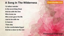 Yehoshua Shim'onai - A Song In The Wilderness
