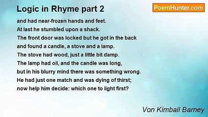 Kim Barney - Logic in Rhyme part 2