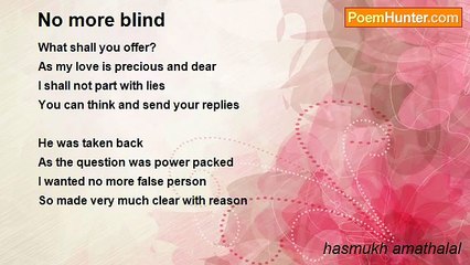 hasmukh amathalal - No more blind