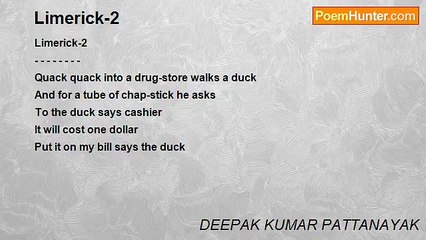 DEEPAK KUMAR PATTANAYAK - Limerick-2
