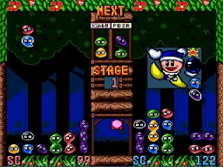 Kirby's Avalanche online multiplayer - snes